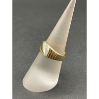 Childs 9ct Yellow Gold CZ Signet Ring