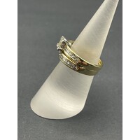 Ladies 18ct Yellow Gold Diamond Ring Set
