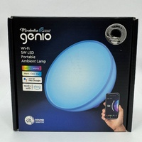 Mirabella Genio WiFi 5W LED Portable Ambient RGB  Colour Changing Lamp
