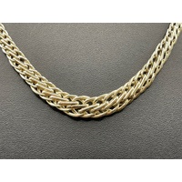 Ladies 9ct Yellow Gold Fancy Link Necklace
