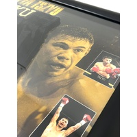 Kostya Tszyu Signed Boxing Trunks in Frame with COA Limited Edition 18/300