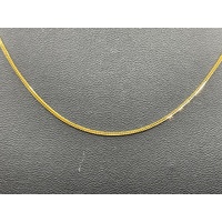 Unisex 22ct Yellow Gold Snake Bone Link Necklace