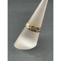 Mens 9ct Yellow Gold Band Ring
