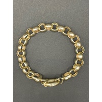 Ladies 9ct Yellow Gold Belcher Link Bracelet