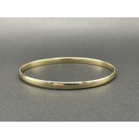 Ladies 9ct Yellow Gold Round Bangle