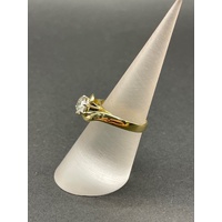 Ladies 18ct Yellow Gold Diamond Solitaire Ring