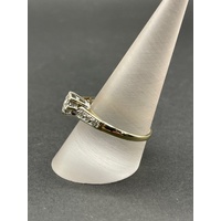 Ladies 9ct Yellow Gold Diamond Ring