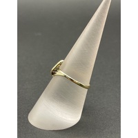 Ladies 9ct Yellow Gold Wave Ring