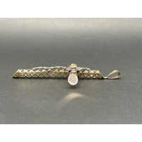 Unisex 14ct Yellow Gold CZ Cross Pendant