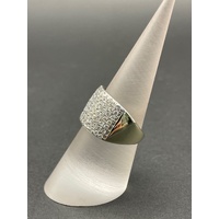 Ladies 14ct White Gold Diamond Cluster Ring