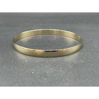 Ladies 9ct Yellow Gold Round Bangle