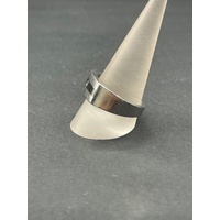 Mens stainless steel Cubic Zirconia Ring