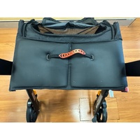 Peak Ellipse SuperLite Carbon Fibre Rollator Black Medium 120kg Max with Basket