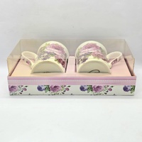 Season Collection Rose Garden Mugs Floral England Design Set of 2
