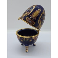 Vintage Porcelain Egg Trinket Box