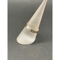 Ladies 9ct Three Tone Gold Ring