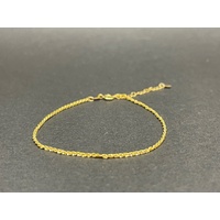 Ladies 18ct Yellow Gold Margarita Twist Link Bracelet