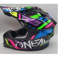 O'Neal Limited Edition 2SRS Glitch Multi MX Helmet Size L 60cm with Dust Bag