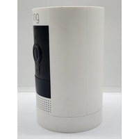 Ring Stick Up Cam 3 Battery Powered Security Camera White with 2 x Batteries