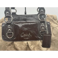 Coach B1273-F15440 Tan Brown Logo Handbag