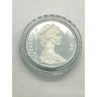 Fiji 1981 Wedding of HRH Prince Charles $10 Silver Proof Coin 1 Troy Oz