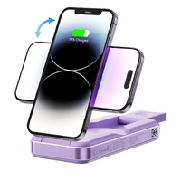 EKO 5 in 1 Portable Wireless Charger and Powerbank for iPhone in Violet