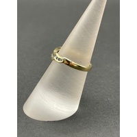 Ladies 18ct Yellow Gold Cubic Zirconia Enhancer Ring