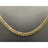 Unisex 9ct Yellow Gold Curb Link Necklace