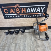 AEG Fusion Brushless Post Hole Digger with 6.0Ah Batteries and Charger