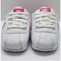 Nike Cortez EasyOn Baby Toddler Shoes White Laser Fuchsia Size US 5C UK 4.5