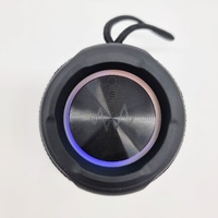 Wave Portable Speaker Amped Series Small 3S-2448 Bluetooth IPX7 LED Black