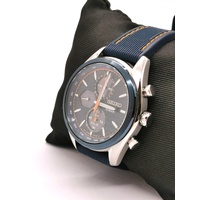 Seiko Macchina Sportiva Solar Chronograph V178-0BH0 Stainless Steel Mens Watch