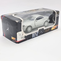 Mercedes-Benz SLK 1:32 Diecast Model Car Silver Open Door Collectible