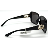 Gucci GG1692SA 001 Ladies Black Grey Lenses Oversized Square Sunglasses
