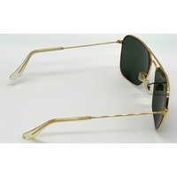 Ray-Ban RB3025 Aviator Classic Metal Frame Gold Green Sunglasses with Case