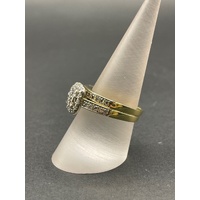 Ladies 18ct Yellow Gold Diamond Ring Set
