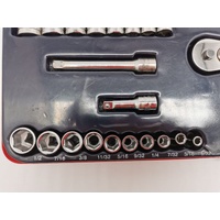 JBS 46 Piece 1/4 Inch Drive Socket Set Metric and AF