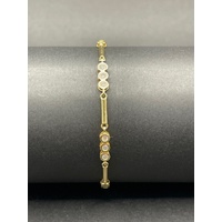 Ladies 9ct Yellow Gold Fancy Link Bracelet