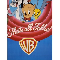Looney Tunes That's All Folks! Framed Poster Classic Warner Bros. Cartoon Art