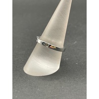 Ladies 18ct White Gold Diamond Band Ring