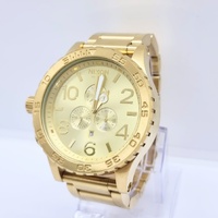 Nixon Simplify The 51-30 Chrono All Gold Stainless Steel Mens Watch
