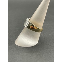 Ladies 18ct Yellow Gold Diamond Cluster Ring