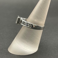 Ladies 14ct White Gold Diamond Ring