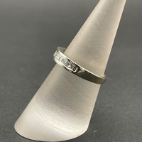 Ladies 18ct White Gold Diamond Band Ring
