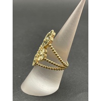 Ladies 18ct Yellow Gold 4 Clover Ring