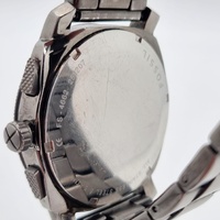 Fossil Mens Machine Chronograph Black Dial Stainless Steel Watch FS4662