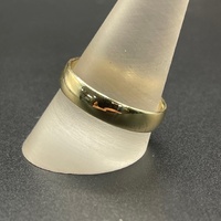 Mens 9ct Yellow Gold Plain Wedding Band Ring