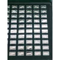 Franklin Mint Stokes Australia The 100 Greatest Cars Silver Miniature Collection