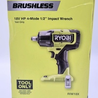 Ryobi 18V ONE+ HP 1/2 Inch 4 Mode Cordless Impact Wrench Skin Only