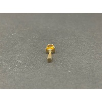 Ladies 9ct Yellow Gold Orange Gemstone Pendant